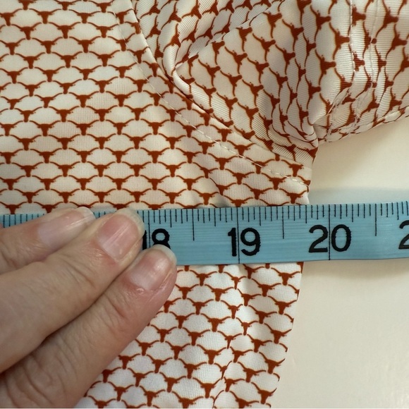 The Forty Acres Collection Texas Longhorns AOP White ECOTEC Ladies Polo Shirt MD - Picture 11 of 11